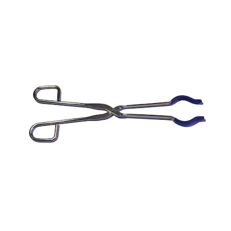 United Scientific Flask Tongs, Stainless, With Silicone Coa FTSS04